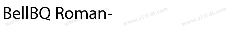 BellBQ Roman字体转换